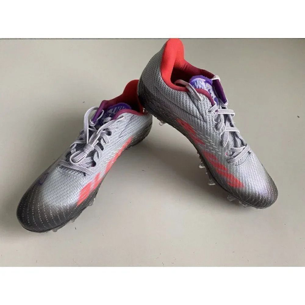 Under Armour Blur Smoke MC Halo Grey Metallic‎ Ore Cleats Shoes Women’s Size 8.5